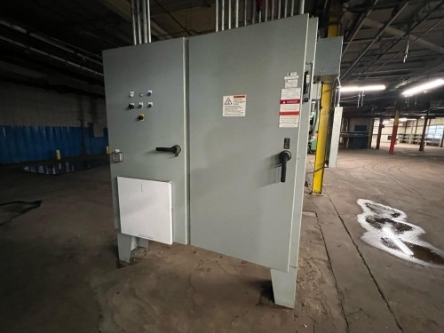 Industrial Electrical Control Panel with PLC Components and Square D 2 KVA Transformer 480V 3-Phase