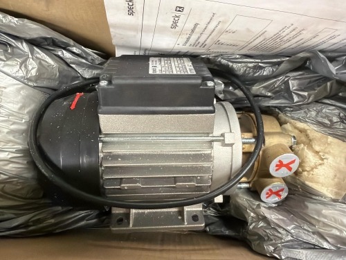 Speck industrial regenerative turbine pump (Appears new & unused)