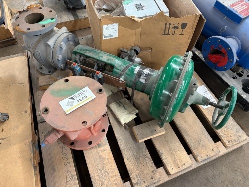 Fisher Controls Industrial Valve, & Resun 3" flanged lubricated plug valve