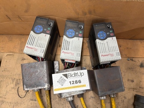 (3) Allen-Bradley PowerFlex 525 Variable Frequency Drives