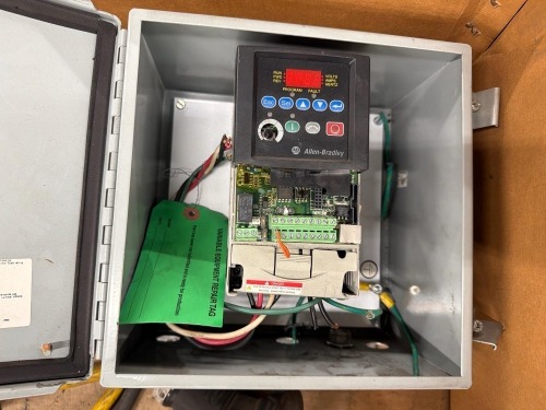 Allen-Bradley PowerFlex 40 AC Drive, with Hoffman Industrial Enclosure Cutout Box