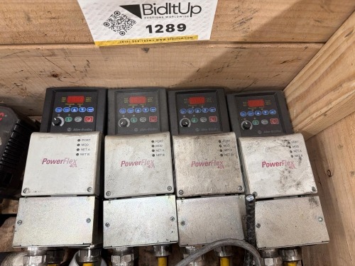(4) Allen-Bradley PowerFlex 40 adjustable frequency AC drive