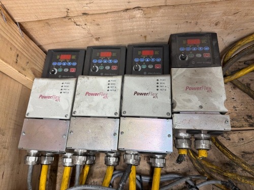 (4) Allen-Bradley PowerFlex 40 adjustable frequency AC drive