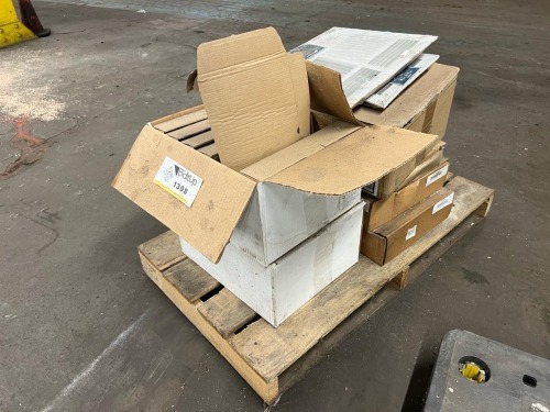 Mixed Lot of LED Exit Signs, Ceiling Diffusers, and Lighting Components