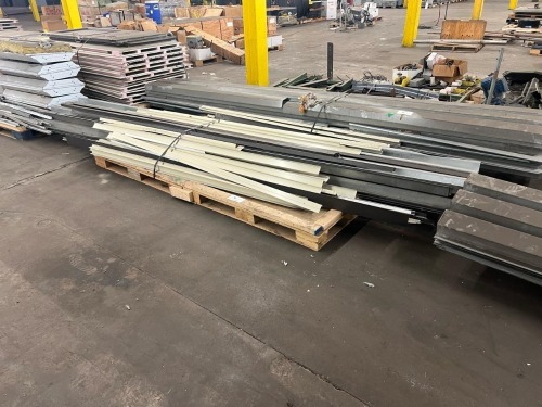 Lot of Formed Sheet Metal Channels, Trim Pieces, and Structural Sections