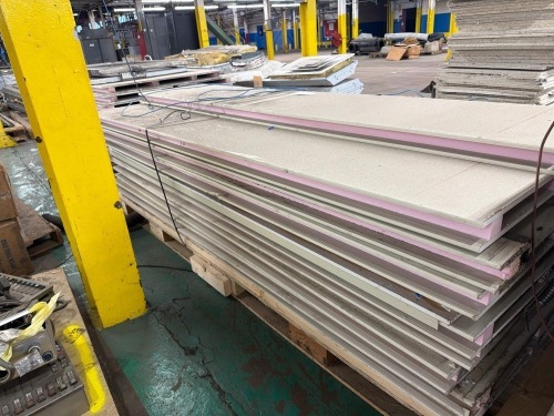 Pallet of modular composite building panels