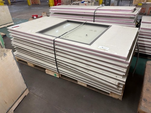 Pallet of modular composite building panels