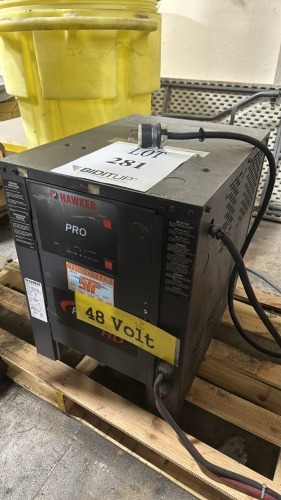 Hawker Pro Forklift Battery Charger, Model: Ph1R-24-550, 48V, Battery Type: L-A