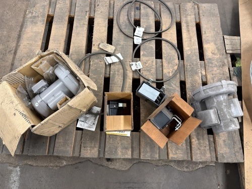 (2) Fuji Electric VFC200P-5T Ring Compressors, with (3) Dare Products Trough-O-Matic Farm Tank Float Valves