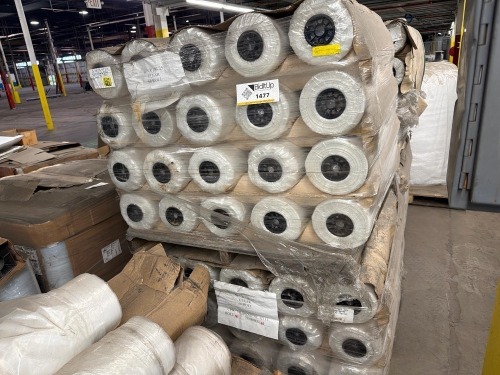 Pallet of plastic wrap