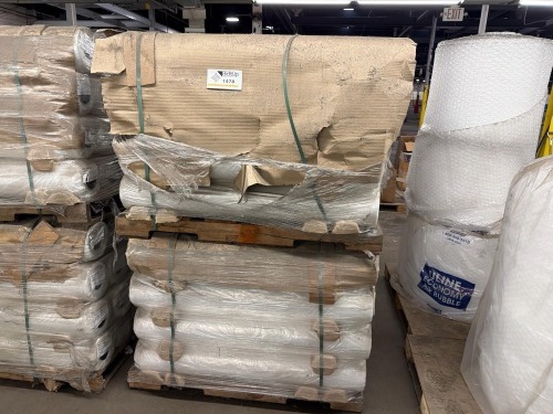 Pallet of plastic wrap