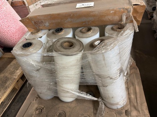 Pallet of plastic wrap