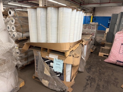 Pallet of plastic wrap