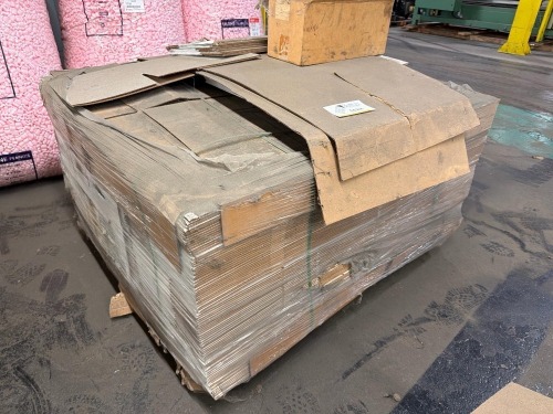 Pallet of small cardboard boxes