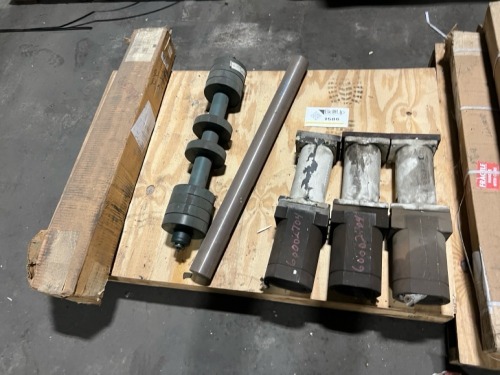 Industrial Hydraulic Cylinder Assemblies and Weighted Shaft Component Lot