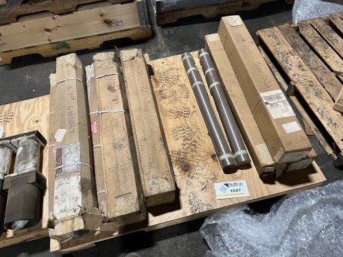 (10) Assorted Cylindrical Industrial Rollers with Boxed Components Motion Industries