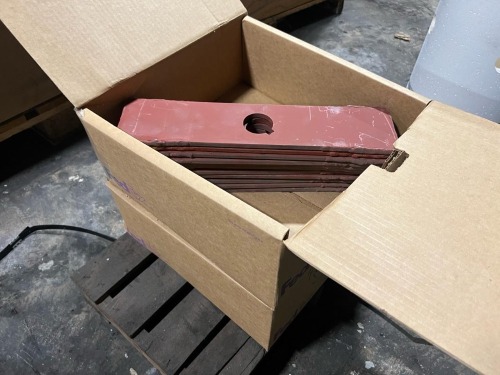 Heavy Cast Metal Wear Plates with Center Bore &ndash; Industrial Machine Components