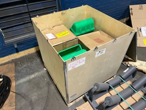 Crate of Maxi Tuff Elevator Buckets : Maxi-Lift MT16X8U-G Maxi-Tuff Urethane Elevator Buckets 16x8 (NEW in Box)