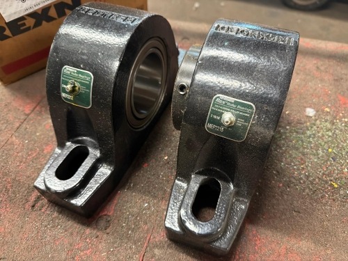 (2) Rexnord self-aligning roller bearing units