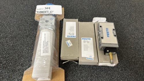 Lot Fresto Equipment: (1) Lfr-D-Midi-P843 Air Regulator And (3) Mfh-5-1/4-B Valves