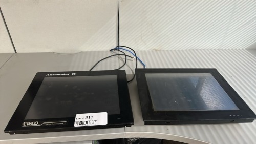 Lot (2) Asstd Touch Panel Monitors