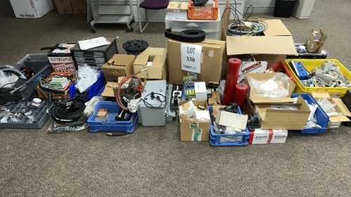 Lot Ass&rsquo;D Parts: Hoses, Cable, Controls, Screws, Wrapping Sleeving, Wire
