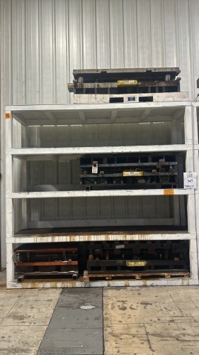 12,000 lb Heavy Duty Rack- 10.5'X3'X10' - Rack Only, (Contents Not Included, Press Dies And Other Contents Not Included)