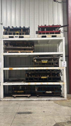 12,000 lb Heavy Duty Rack- 10.5'X3'X10' - Rack Only, (Contents Not Included, Press Dies And Other Contents Not Included)