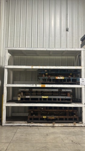 12,000 lb Heavy Duty Rack - 10.5'X3'X10' - Rack Only, (Contents Not Included, Press Dies And Other Contents Not Included)
