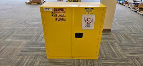 Uline H-1563M-Y Flammable Storage Cabinet