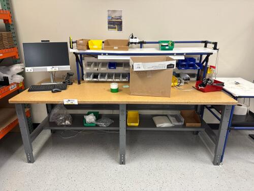 Work Station 95&rdquo; x 35&rdquo; x 35&rdquo;