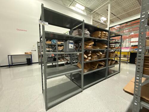 (3) Sections of Heavy Duty Metal Shelving