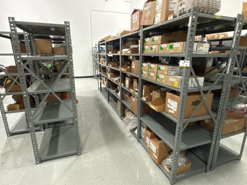 (4) Sections of 6 Tier Heavy Duty Metal Shelving