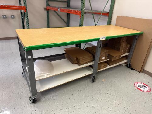 Mobile Work Station 95&rdquo; x 35&rdquo; x 37&rdquo;