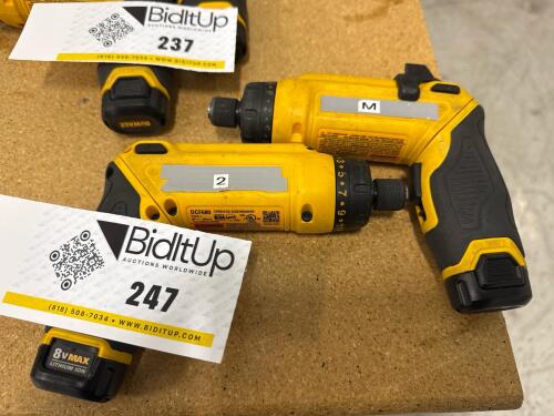 2 Dewalt Cordless Driver Model: DCF680