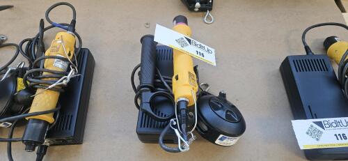 Atlas Copco EBL55 Inline Brushless Electric Screwdriver, w/ Atlas Copco EBL Drive / Delta Regis DR90-10103 Balancer