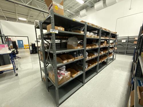 (5) Sections of 6 Tier Metal Shelving Heavy Duty