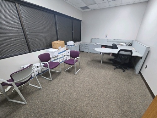 Contents of Office Room - Chairs, Desk, Cabinets, etc.