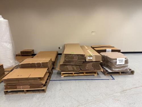 Assorted Sized Cardboard Boxes, Rolling / Packing Foam