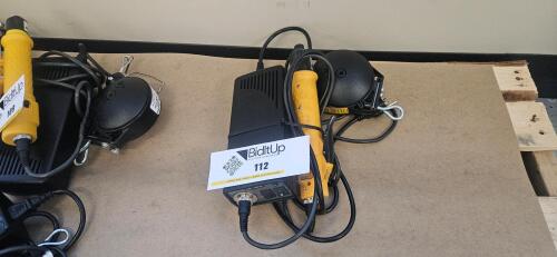Atlas Copco EBL55 Inline Brushless Electric Screwdriver, w/ Atlas Copco EBL Drive / Delta Regis DR90-10103 Balancer