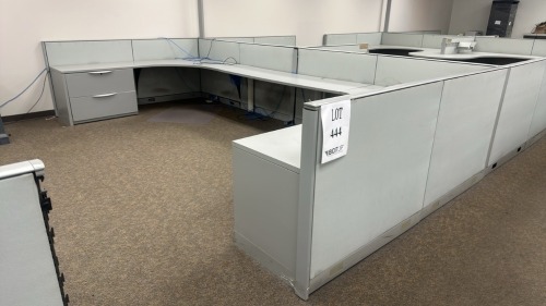 4- Person Haworth Modular Work Stations
