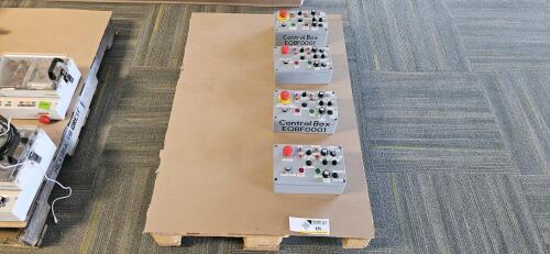 Lot of (4) Custom EQBF0001 Control Boxes