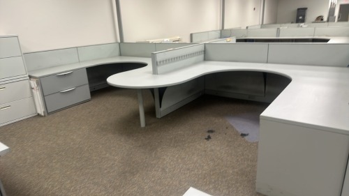 4- Person Haworth Modular Work Stations