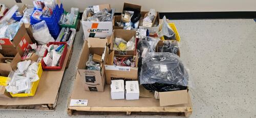 Lot of Assorted Mechanical Hardware / Connectors, Wires / Cables, Etc.