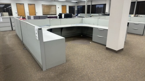 4- Person Haworth Modular Work Stations