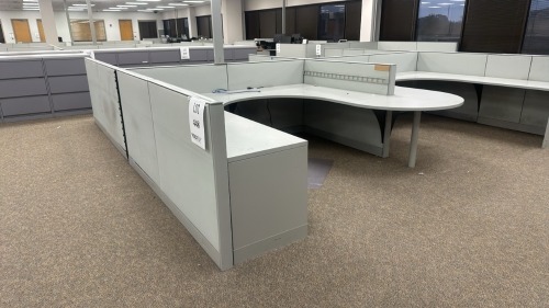 4- Person Haworth Modular Work Stations