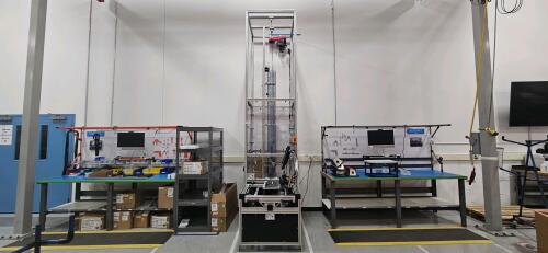 Averna FLO Canopy Test Bench Station, w/ BlueLine Lift Smart Cable Hoist