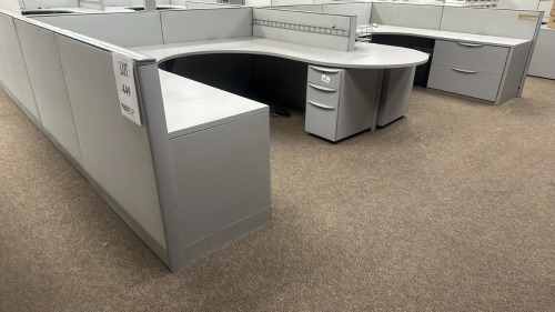 4- Person Haworth Modular Work Stations