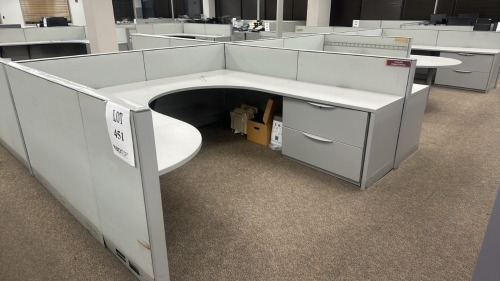 6- Person Haworth Modular Work Stations