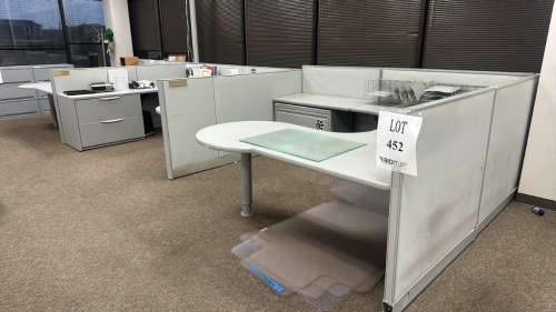 3- Person Haworth Modular Work Stations